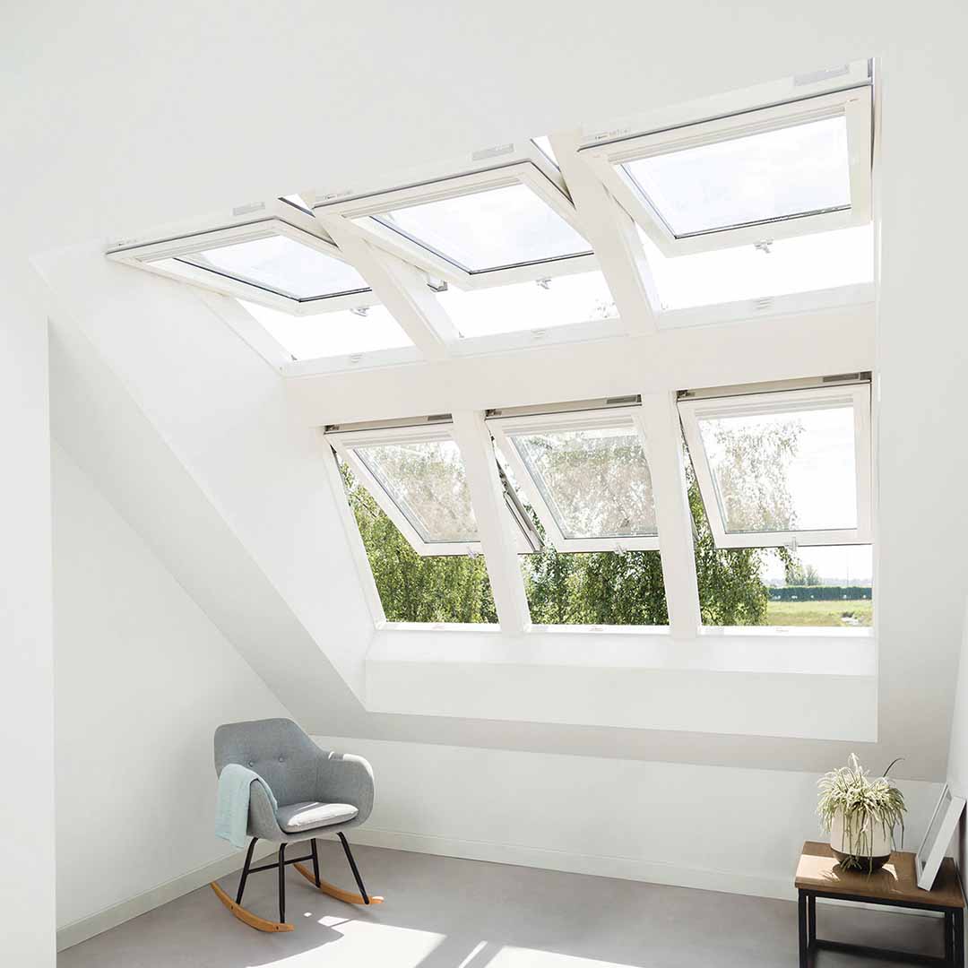 sustainable building with natural light entry