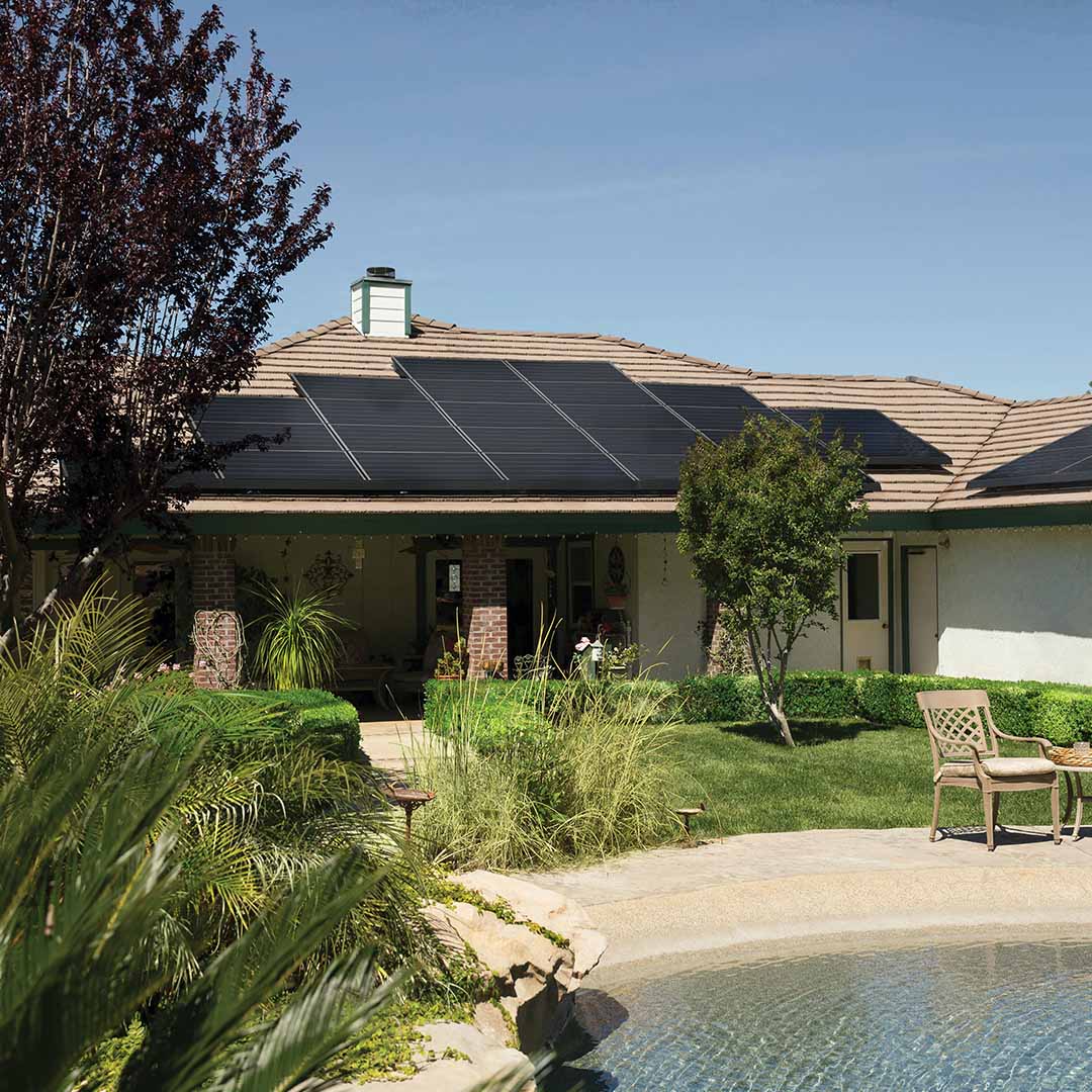 solar house - sustainable building