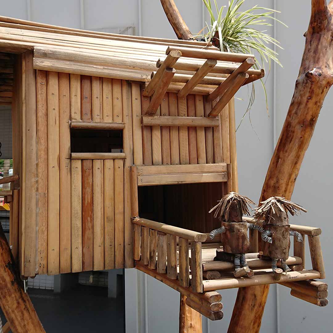 eco friendly building - bamboo house
