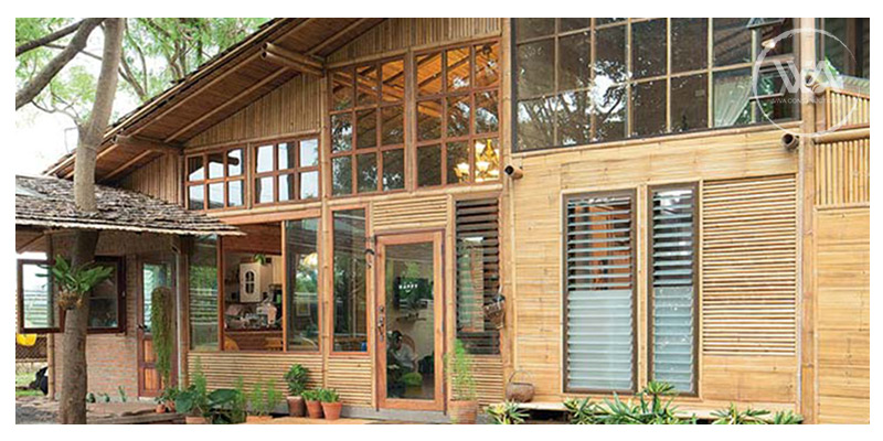 Bamboo House Design: Exterior of a Home