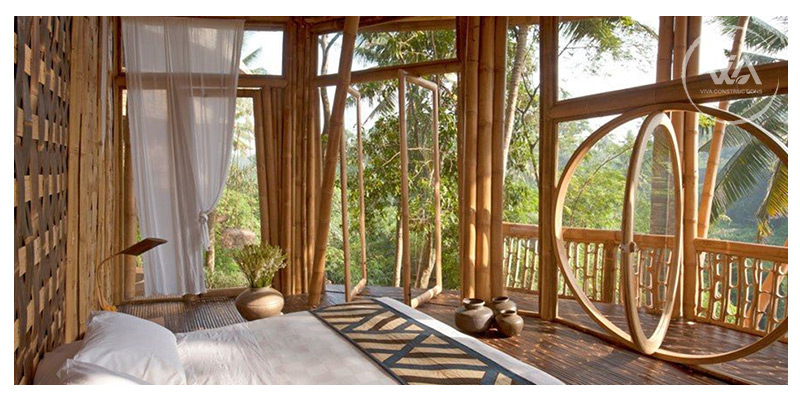 Interiors of Bamboo House 
